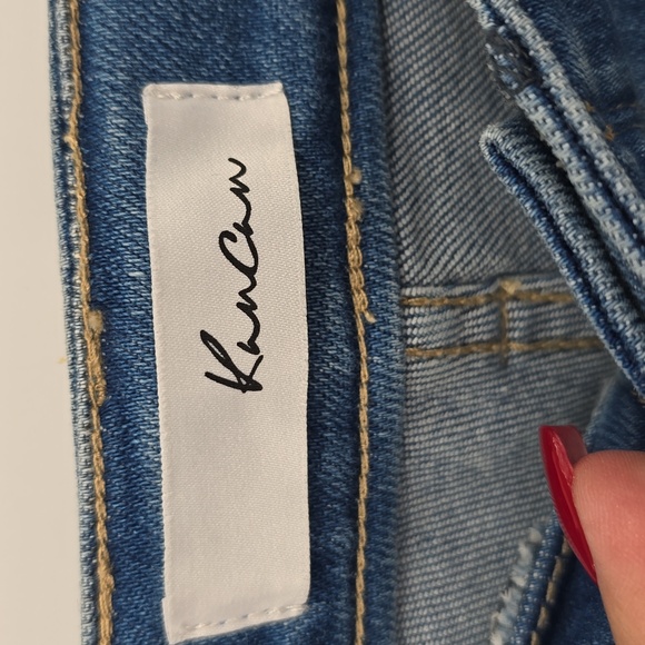 Kancan High Rise Super Skinny Jeans - Curvy Blue Dize 30 - Picture 7 of 9